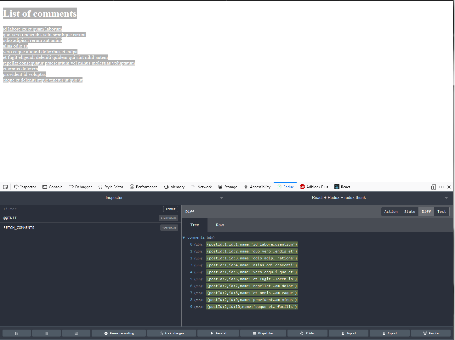 Redux DevTools TEST