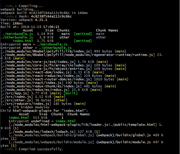 webpack-dev-middleware re-compiling